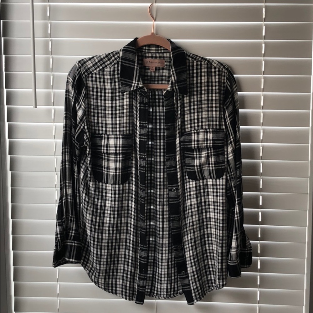Black and white flannel